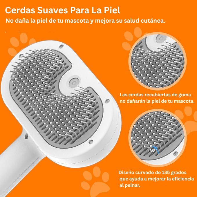 Cepillo de vapor para mascotas