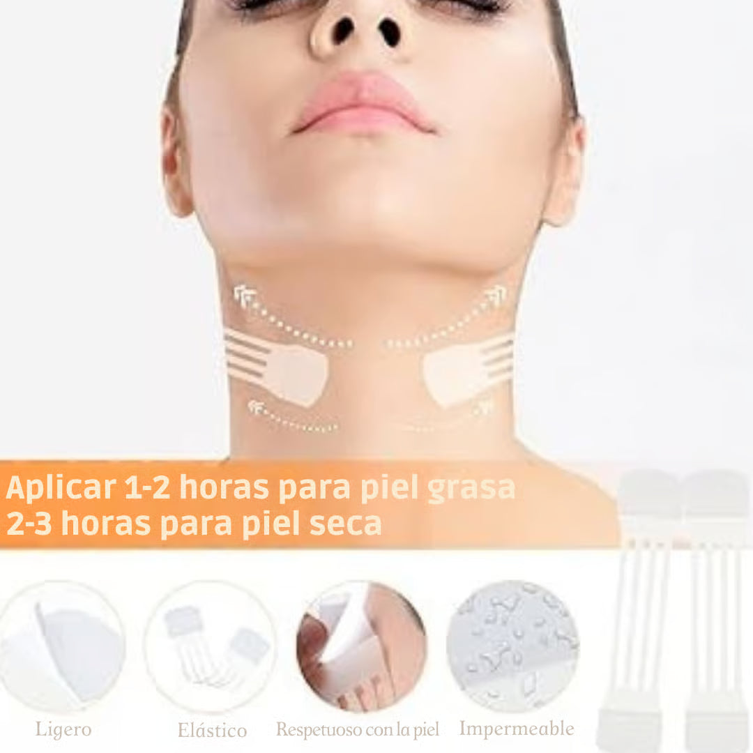 Adhesivo antiarrugas y antiflacidez para lifting de cuello 🇪🇸
